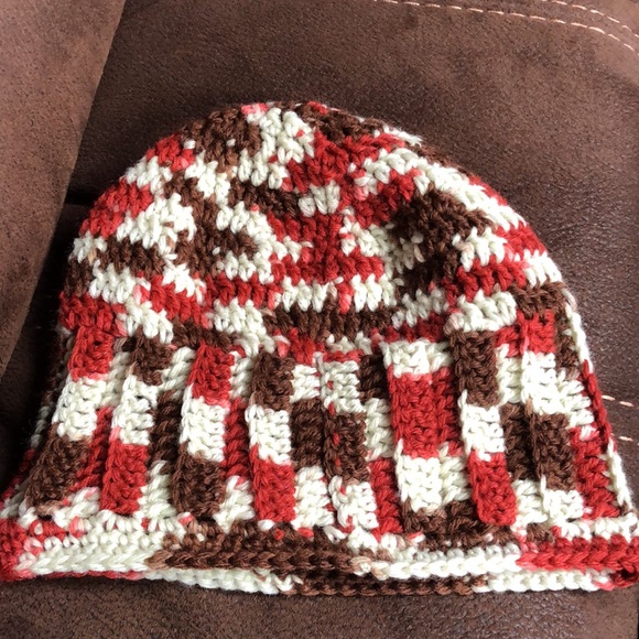 Crochet beanie size adult-teen New handmade #337 - Picture 4 of 5